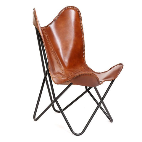 Monroe Butterfly Chair - Brown /Black