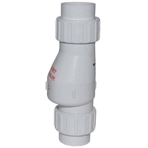 Check Valve, 2 In, Solvent Weld, PVC