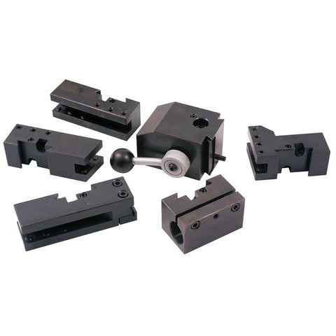 HHIP 3900-5427 KDK Style-200 Quick Change Tool Post and Holder Set, 6 Piece