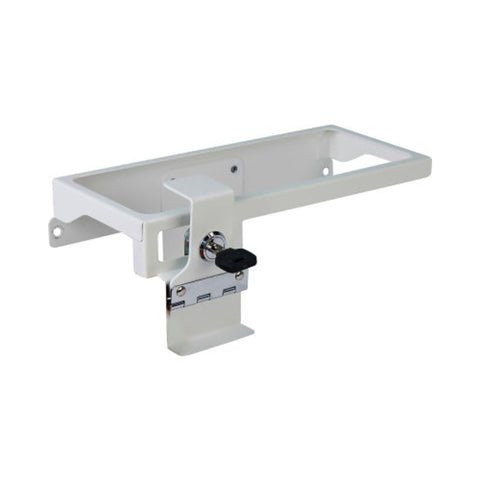 Metal DETECTO Sharps Container Holder with Accessory Rail for Rescue Cart