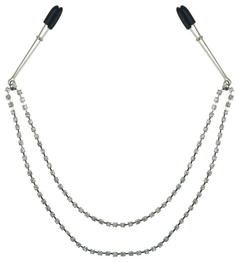 SPORTSHEETS-Sincerely: Diamond Gem Nipple Clips Adult Fantasy Toys