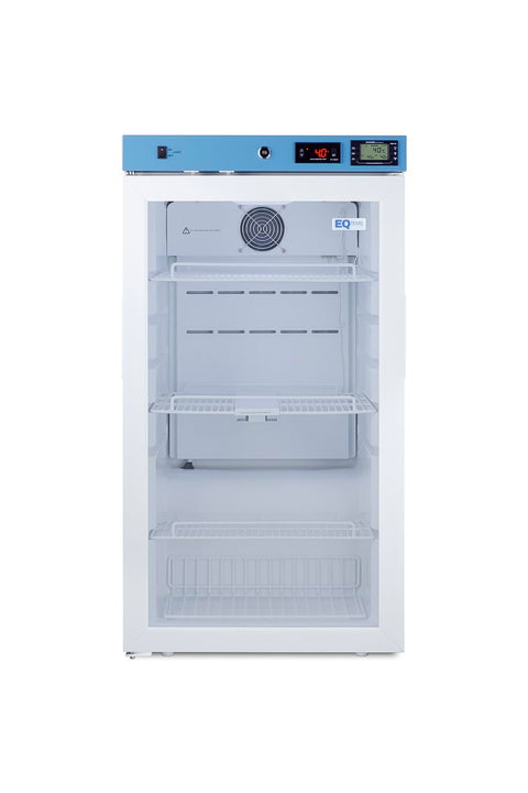 EQTemp ACR32GNSF456LHD 19 Inch Wide 3.17 cu.ft Healthcare Refrigerator Certified to NSF/ANSI 456 Vaccine Storage Standard (Left Hand Door Glass Door)