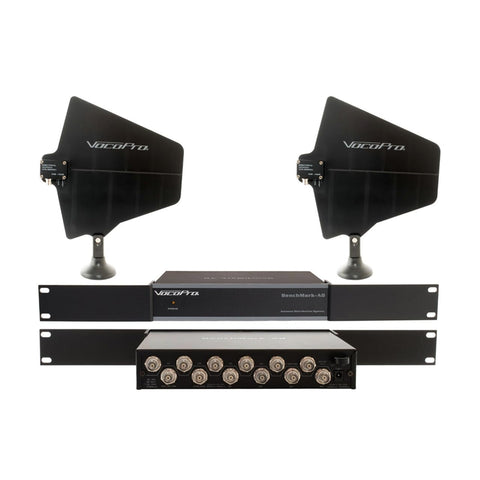 VocoPro BENCHMARK-AD-PAC Professional Antenna Distribution System with Two Active Directional Antenna Bundle