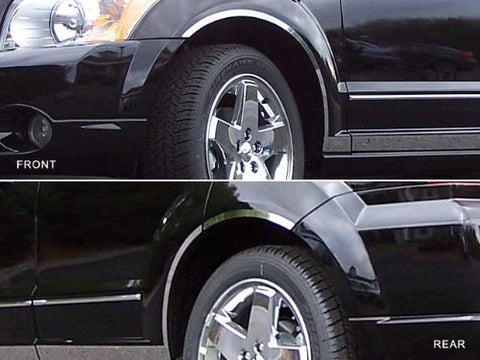 QAA is Compatible with 2007-2012 Dodge Caliber 6 Piece Stainless Wheel Well Accent Trim WQ47950