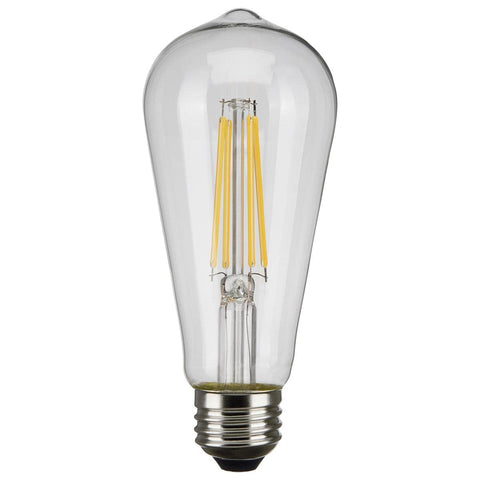 Satco S21364 LED Bulb, 3000K, 120V, 90 CRI, 8W, Medium Base, E26, 800 Lumens, Dimmable, 15000 Hours Rated