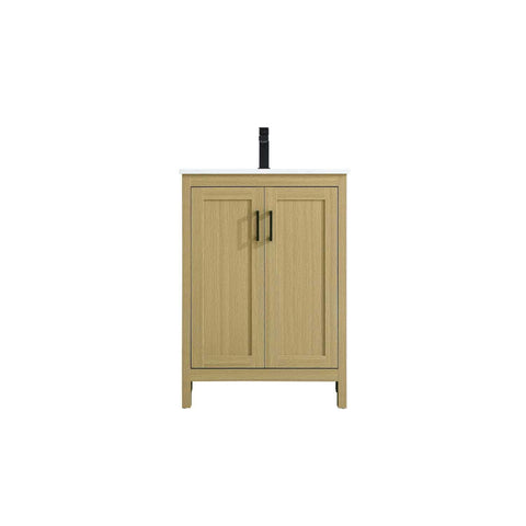 Elegant Kitchen and Bath Finnley 24" Single Bathroom Vanity in Honey Brown