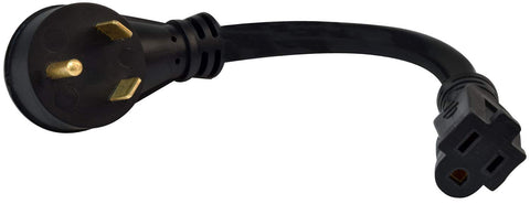 Valterra A10-3015BK Mighty Cord 15AF to 30AM Adapter for RV - 12