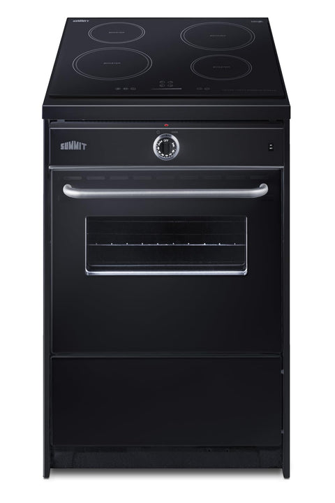 Summit 24" Induction Range, 2.92 cu. ft. Oven, 4 Elements, ADA Compliant Design, Black - TEM665CW