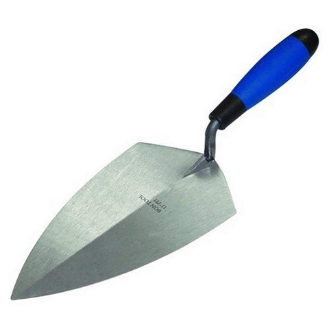 Bon 72-339 Brick Trowel - Carbon Steel Philadelphia 10-inch Comfort Grip Handle - For Brick, Block and Stone Masonry Construction
