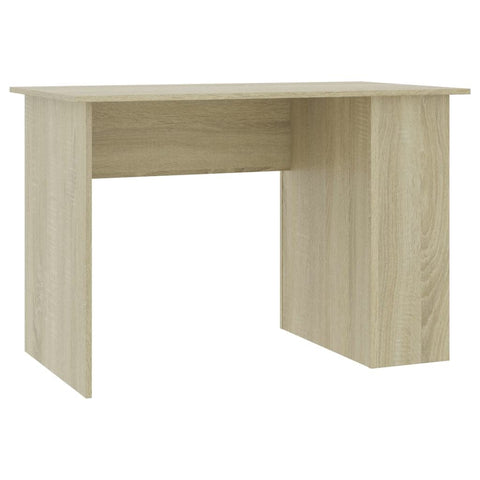 vidaXL Desk, Standing Computer Desk with Shelves, Workstation for Living Room, Home Office Desk, Modern Style, Sonoma Oak Engineered Wood