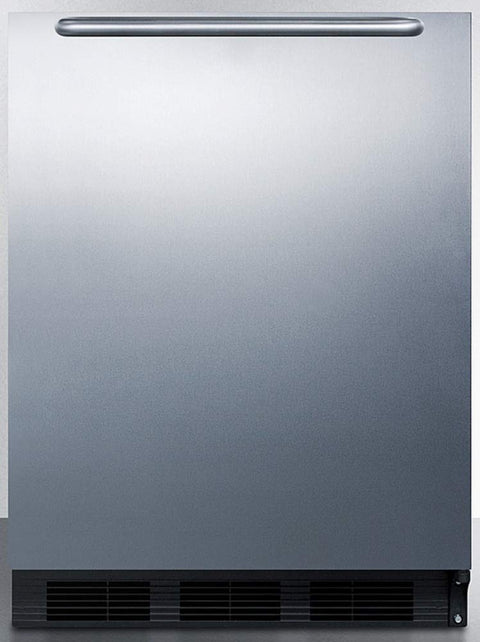 Summit 24" Refrigerator, Undercounter Fridge, 5.5 cu.ft. Capacity, ADA Compliant, Stainless Steel- AR5BS