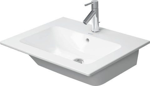 Furniture basin 630mm ME by STARCK white with OF with TP 1 TH