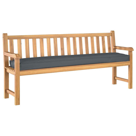 vidaXL Pallet Cushion Anthracite 200 x 40 x 8 cm Oxford Fabric, Outdoor Comfort, Modern Garden Lounger, Water-Resistant Cushion, Great for Patios and Terraces!