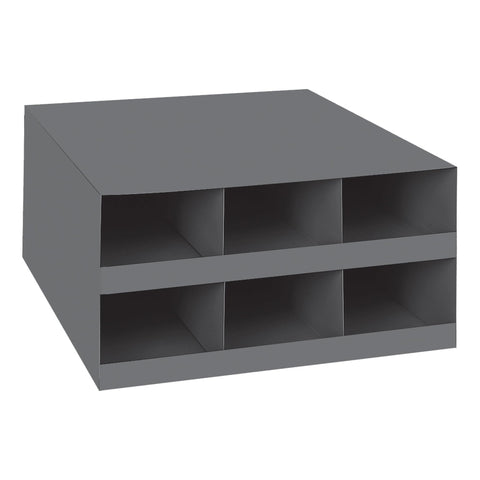 Durham 921-95 Gray Cold Rolled Steel Welding Rod Cabinet, 16-1/8" Width x 8-1/8" Height x 18-1/2" Depth, 6 Compartments