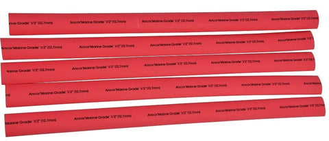 Ancor 306603 Marine Grade Electrical Adhesive Lined Heat Shrink Tubing (3/4-Inch Diameter, 3-Inches Long, Red, 3-Pack)