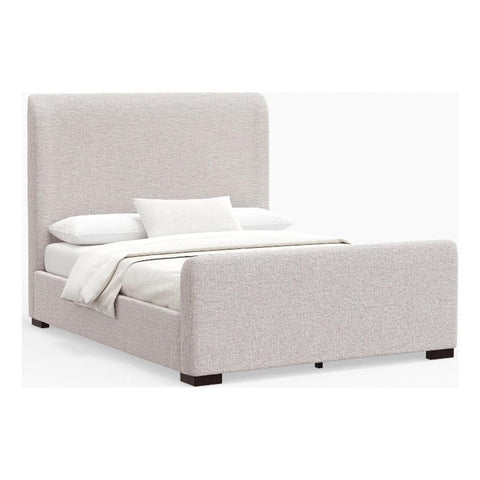 Alpine Furniture Adele Upholstered Queen Platform Bed Beige