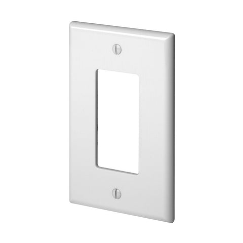 Leviton 1-Gang 1-Decora Midway Nylon Wallplate, PJ26-W, White