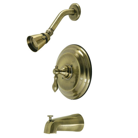 Kingston Brass KB3633ACL American Classic Single-Handle Pressure Balanced Tub and Shower Faucet in Antique Brass