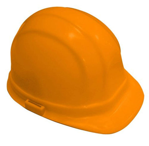 Bon Orange Hard Hat with Adjustable Nylon Suspension – OSHA and ANSI Class A & B Certified Safety Helmet with Foam Backed Headband