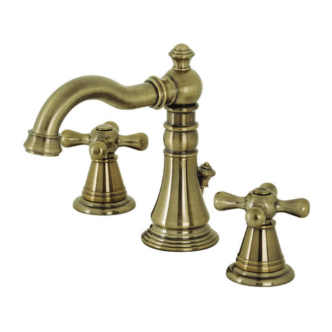 Kingston Brass FSC19733AAX American Classic Widespread Bathroom Faucet, 8 x 5.19 x 6, Antique Brass