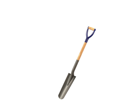 Bon 28-106 Contractor Grade Drain Spade with 33-Inch Wood Handle