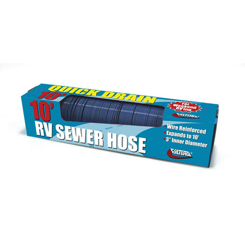 VALTERRA D04-0045 Blue 10' Standard Quick Drain Hose
