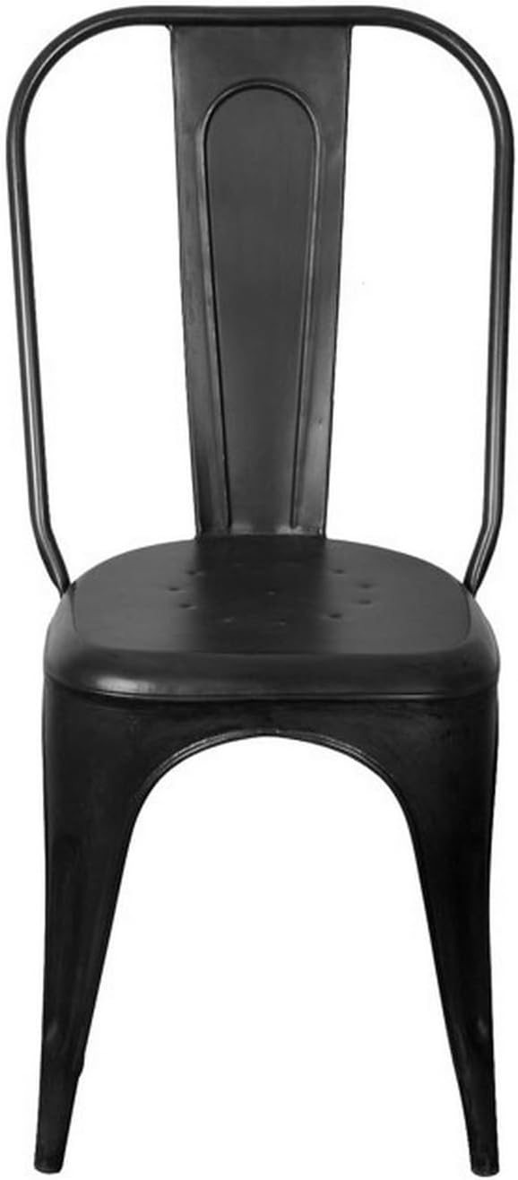 Coast to Coast Burnished Black Metal Metal Chairs- Set of 2s