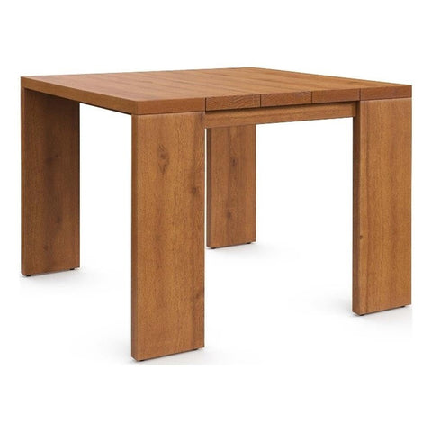 Modway Tahoe Acacia Wood Outdoor Patio Side Table in Natural - Ideal as Perfect Porch Furniture or Square Accent Table