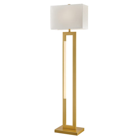 Lite Source Darrello - 2 Light Floor Lamp with Night Light-61 Inches Tall and 16 Inches Wide