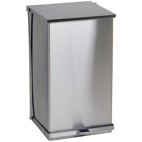Stainless Steel Receptacle Capacity: 100 Quart (25 Gallon)