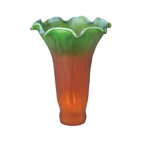 Meyda Tiffany 10192 4" W X 6" H Amber/Green Pond Lily Shade