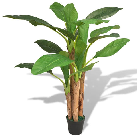 vidaXL Artificial Plant Green Plastic, Real Wood, Iron Wire Extra Tall
