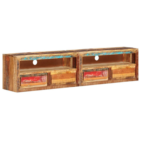 vidaXL TV Stand, TV Stand for Living Room, Sideboard with Storage, Entertainment Center Media Unit Cupboard, Farmhouse, Solid Wood Reclaimed