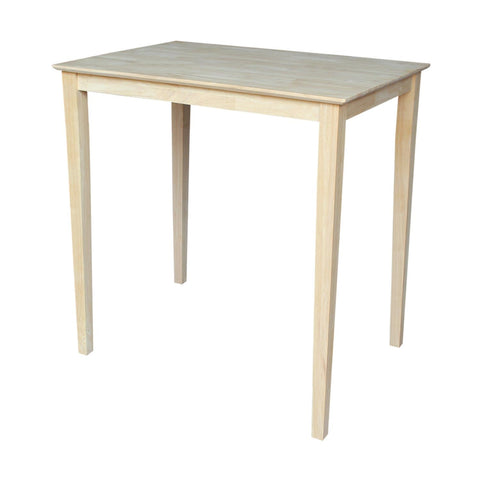 International Concepts 42" Solid Wood Top Bar Table in Natural