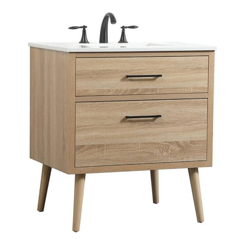30 in. Single Bathroom Vanity, Mango Wood