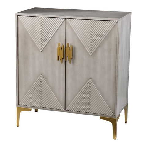 SEI Furniture Lantara Modern Storage Cabinet, Gray