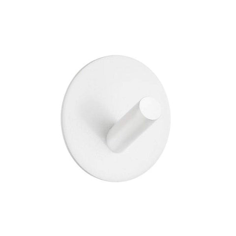 Beslagsboden Single Wall Mounted Hook Finish: White Matte Stainless Steel