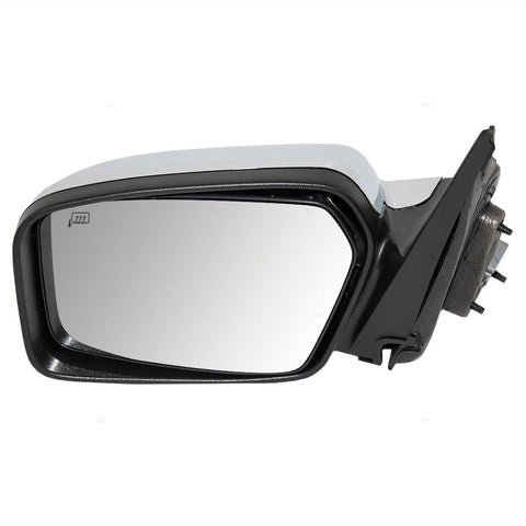 Replacement Drivers Power Side View Mirror Heated Memory Puddle Lamp Black Base w/Chrome Cover Compatible with 07-10 MKZ