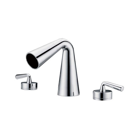 ALFI brand AB1790-PC Polished Chrome Widespread Cone Waterfall Bathroom Faucet, 1.25" L x 8" W x 5.63" H