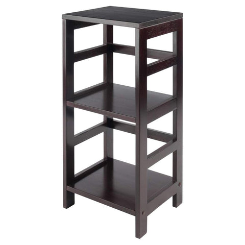 Oakestry Leo 2-Tier Storage Shelf for Living Room Home Office Bedroom Espresso Sturdy and Elegant Storage Solution for Any Room Stylish and Functional Shelf with Ample Storage for Everyday Essentials