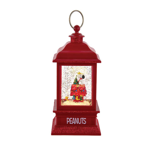 9-Inch Battery-Operated Peanuts Lit Musical Water Lantern