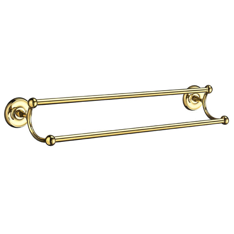 Smedbo SME_V2364 Double Towel Rail, Polished Brass