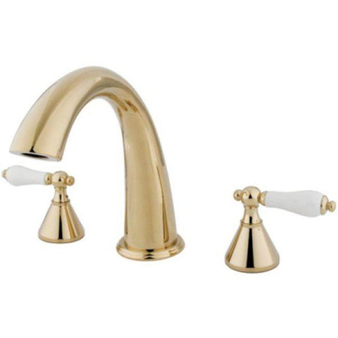 Elements of Design ES2362PL Los Angeles Two Handle Roman Tub Filler, Polished Brass