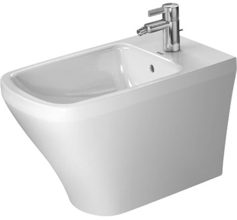 Bidet floor Stand. 63 cm DuraStyle white with OF. with TP 1 TH
