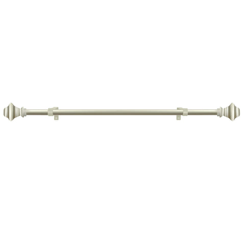 Buono II Ryder Nickel Decorative Rod & Finial 28-48 Inch