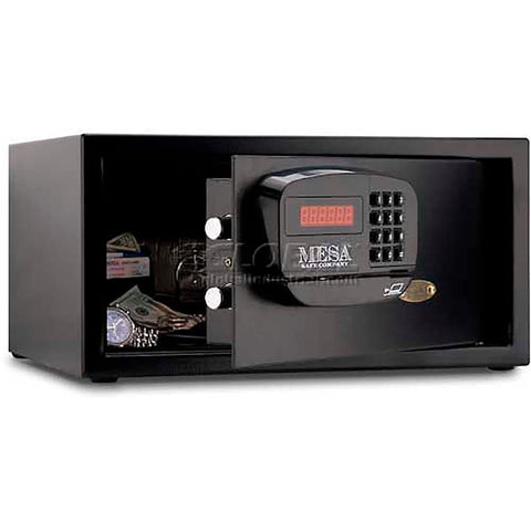 Mesa Safe Hotel & Residential Electronic Security Keyed Alike, 18" x 15" x 9" Black