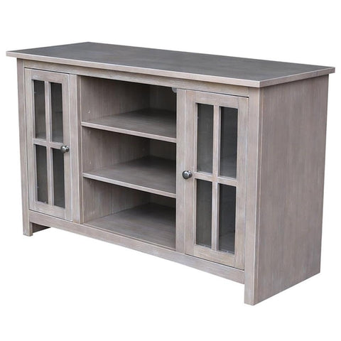 International Concepts Entertainment/TV Stand-With 2 Doors-48, Washed Gray Taupe