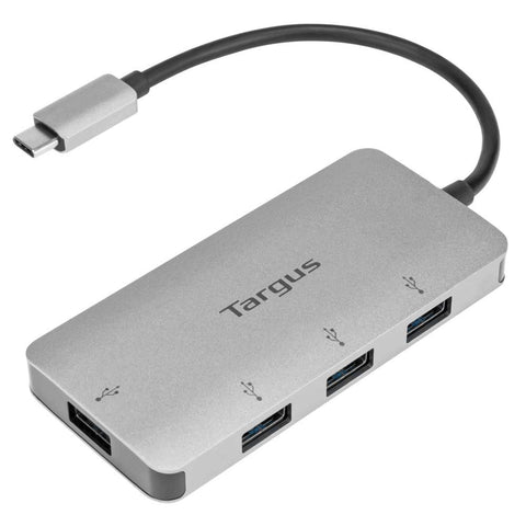 Targus USB-C to 4-Port USB-A Hub – Expand Your Connections with High-Speed Data Transfer and Universal Compatibility, Laptop USB Splitter and Adapter (ACH226BT)