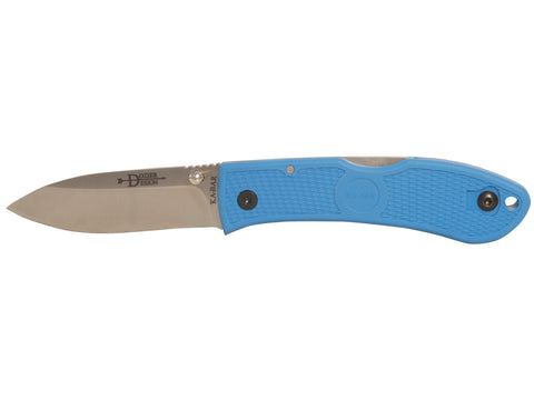 KA-BAR Dozier Pocket Knife 3" Drop Point D2 Stainless Steel Blade Zytel Handle Blue