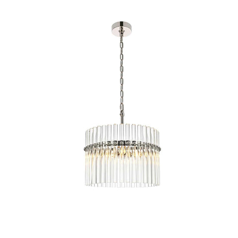 Living District Paulina16 Chandelier in Polished Nickel